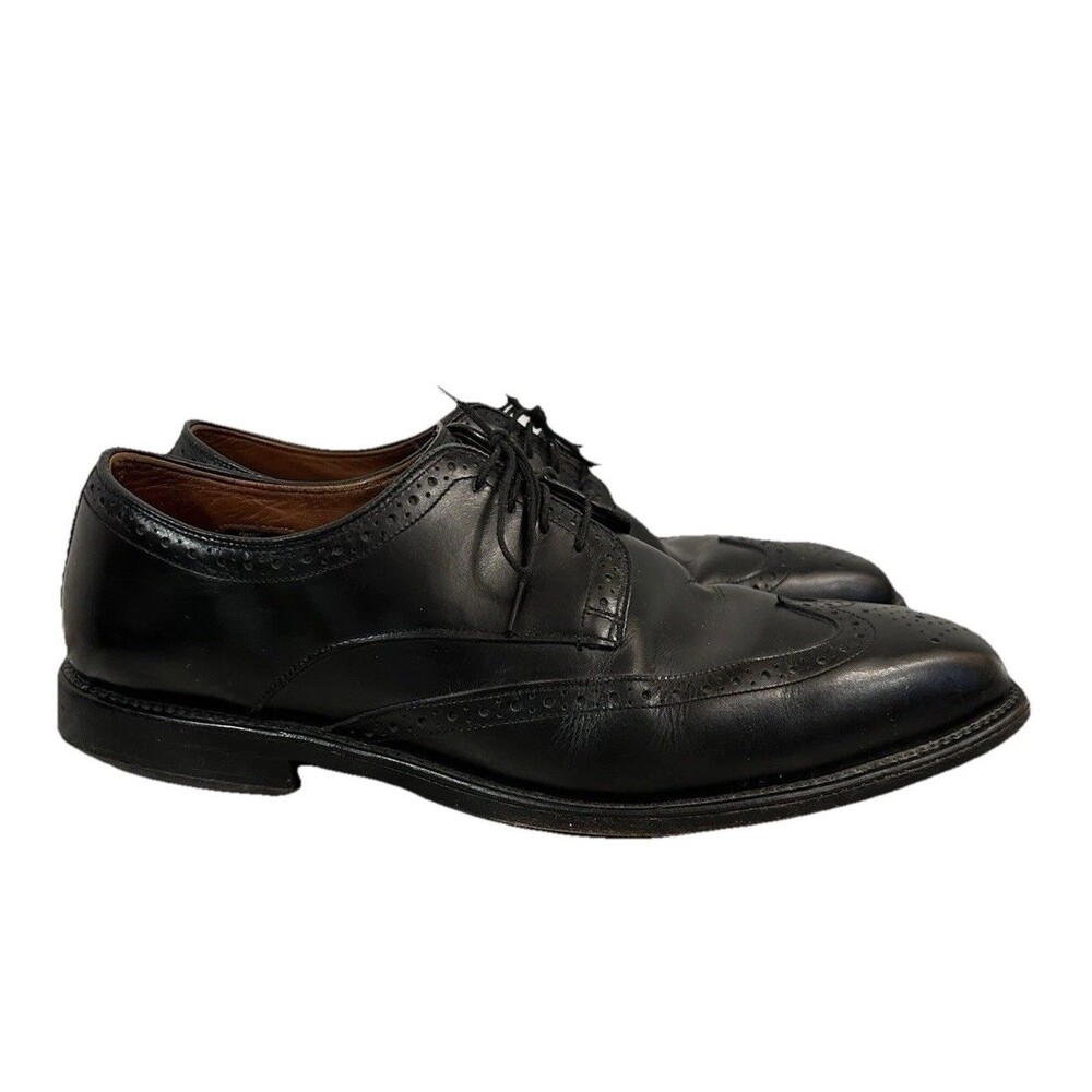 Allen Edmonds Bel Air Black Leather Lace Up Wingtip Dress Shoe Men’s Size 10.5